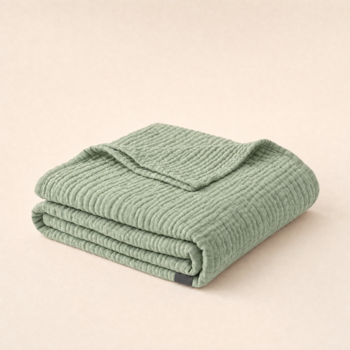 Couverture en mousseline Breeze verte