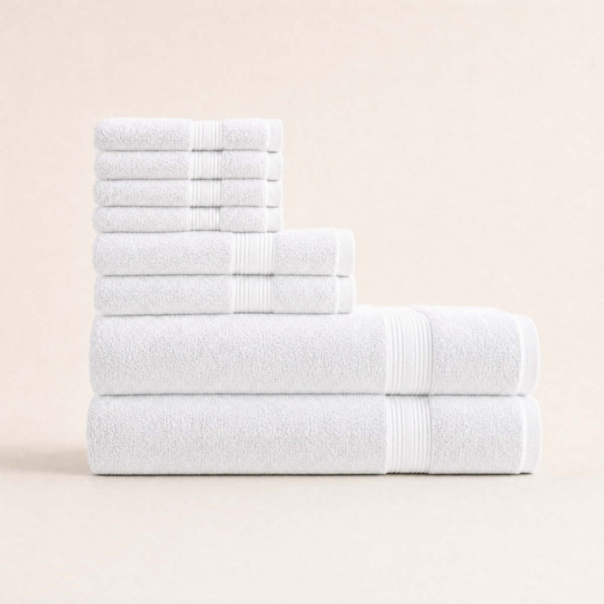 Solace towel set in Cloud White