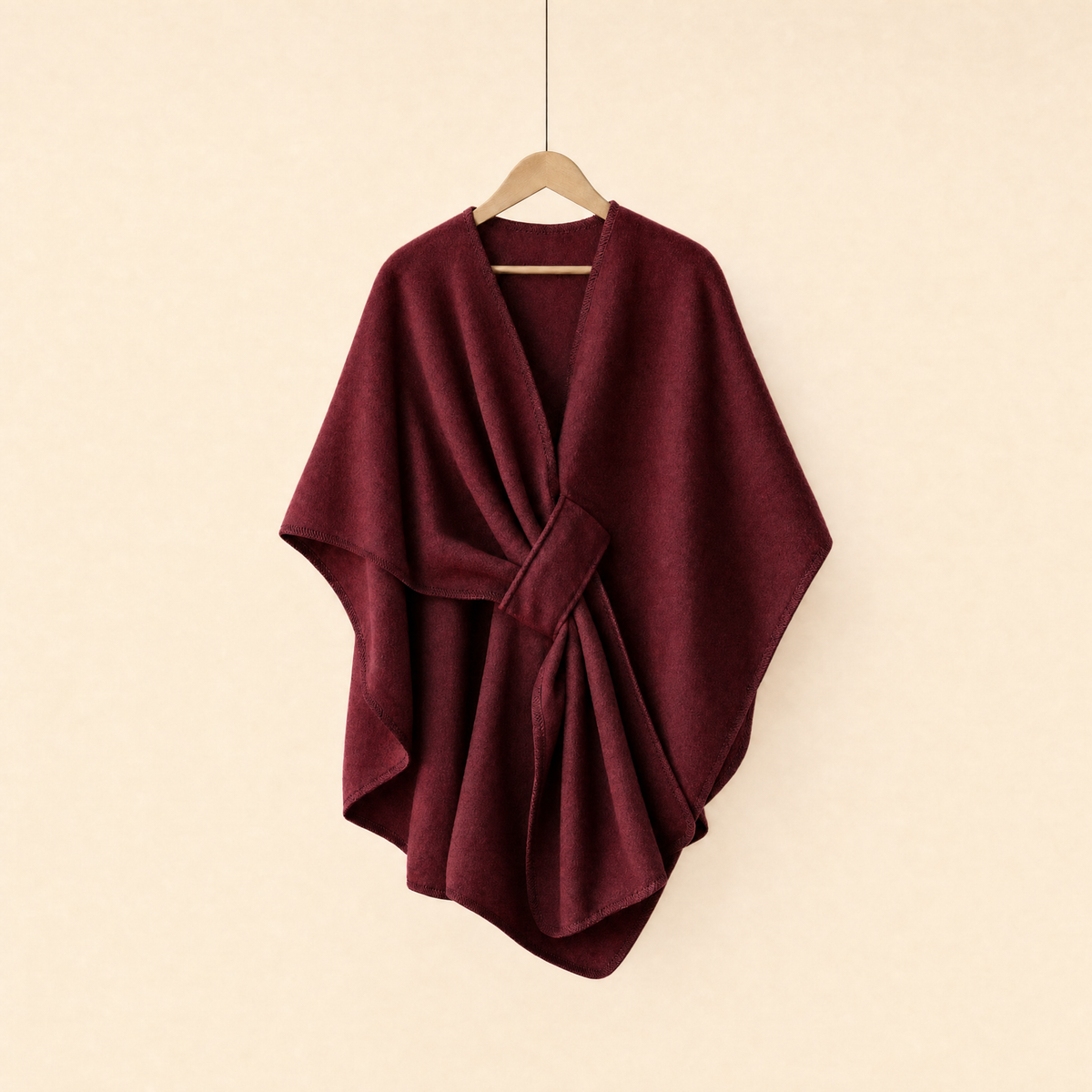Écharpe polaire Aura couleur rouge vin