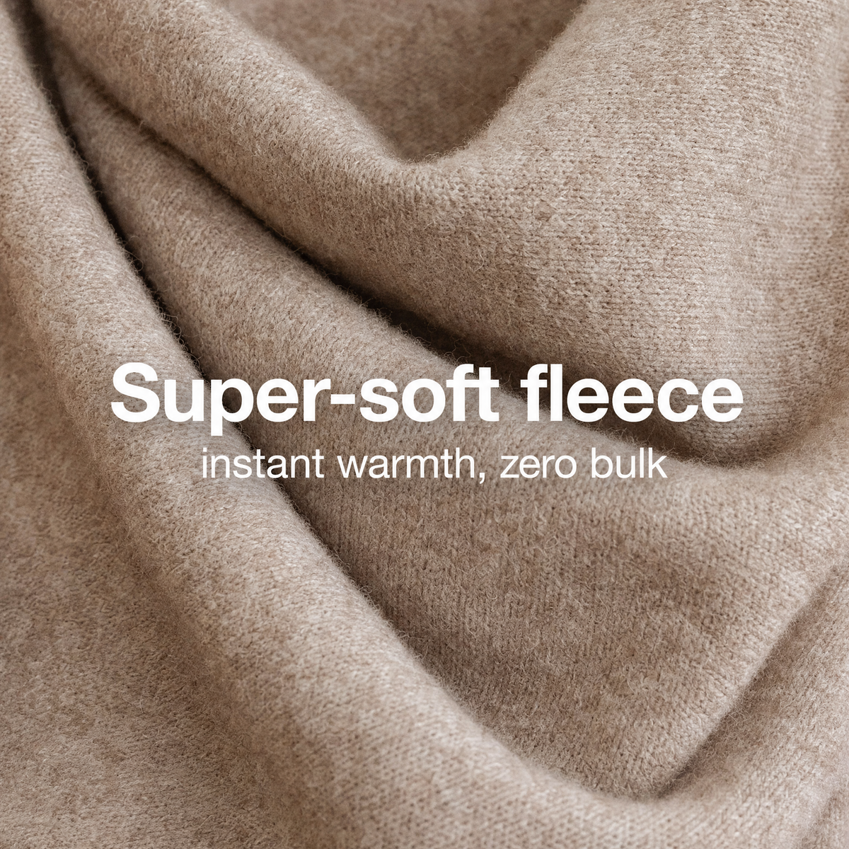 Super-soft fleece close-up of the Muse shawl