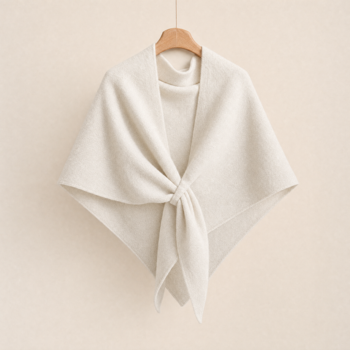 Muse everyday fleece shawl in White