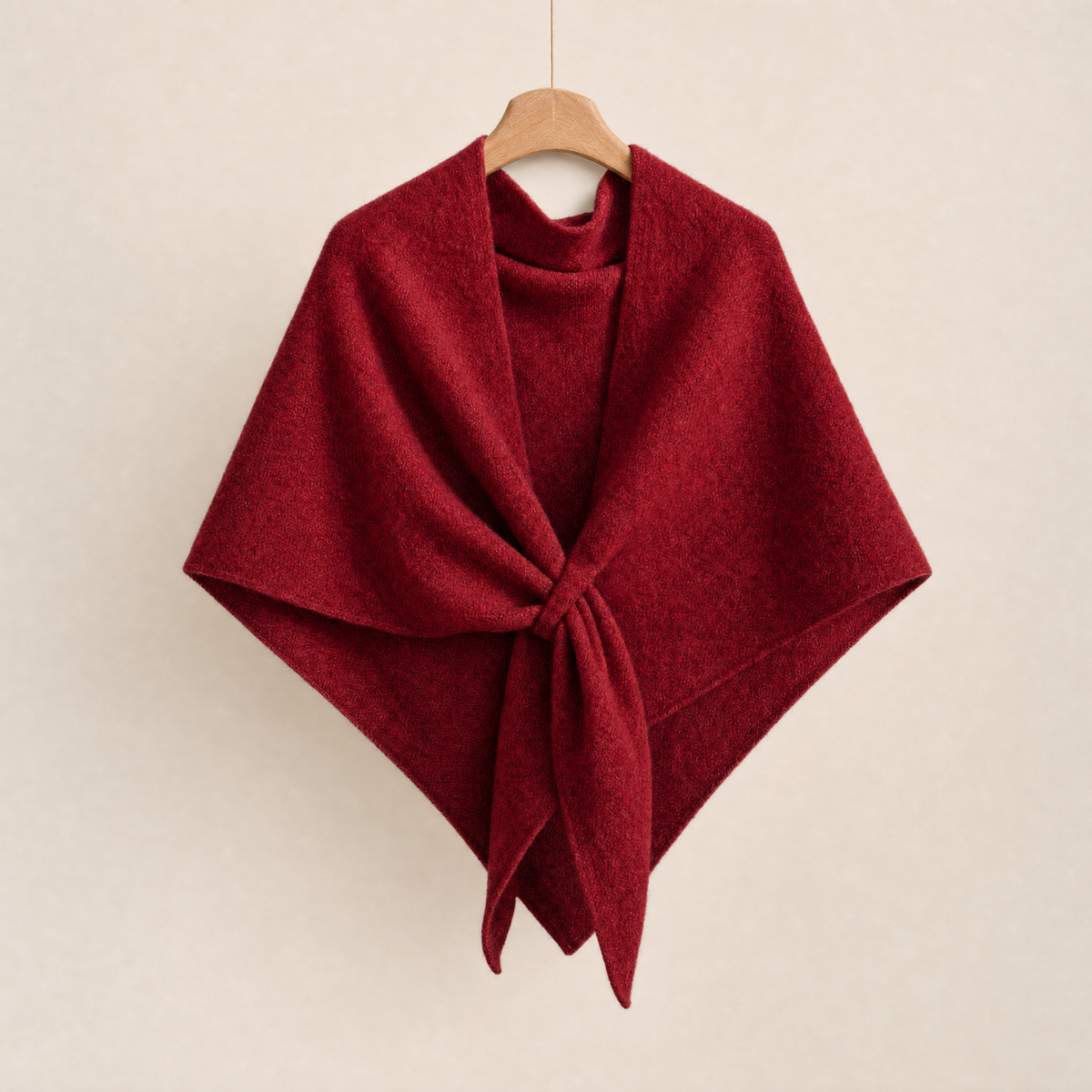 Muse everyday fleece shawl in Red
