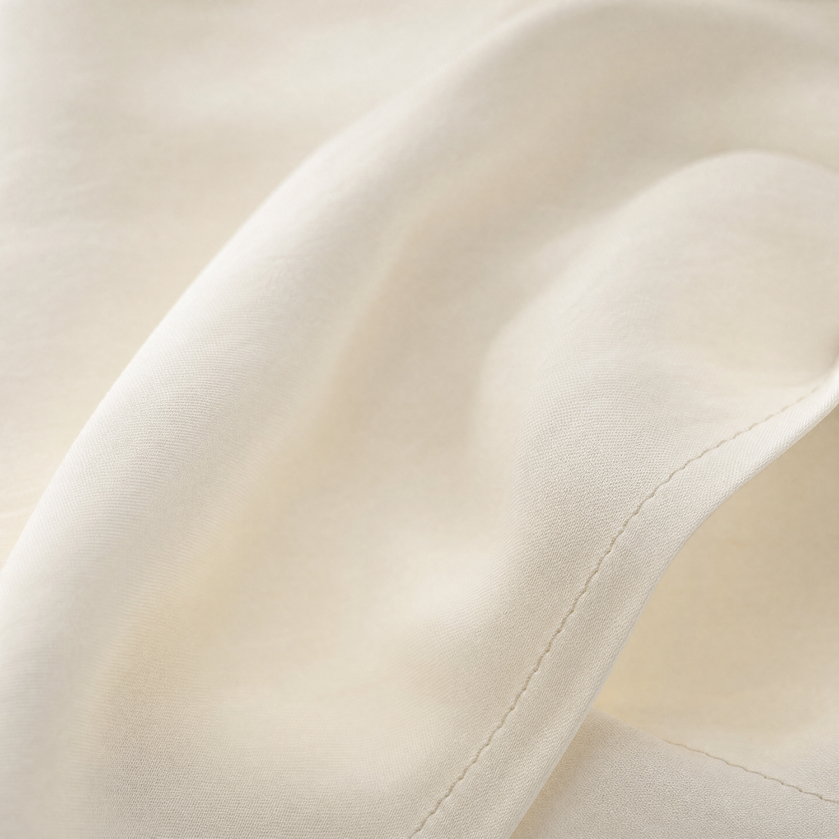 Close-up of the silky bamboo sheet fabric