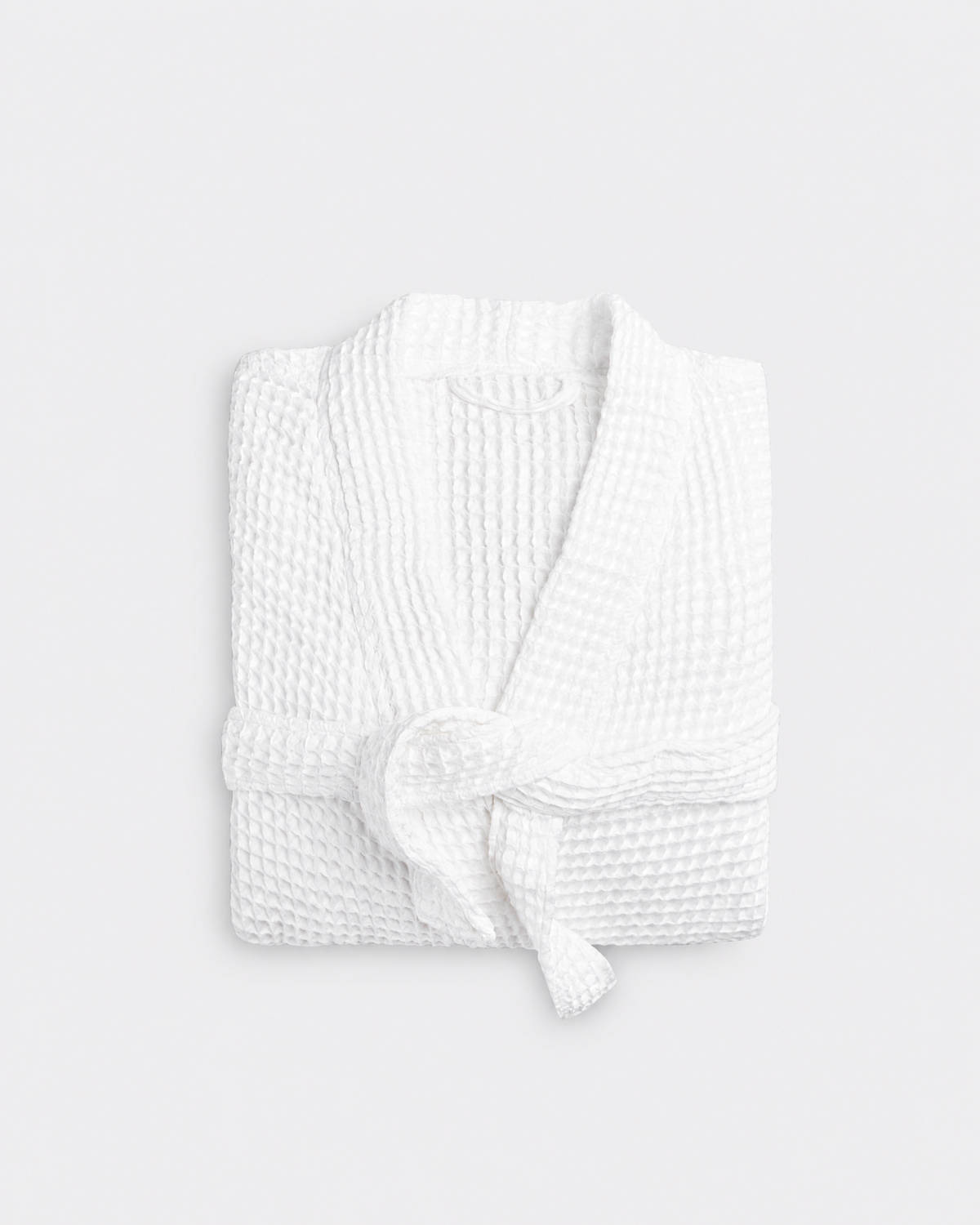 Truenova Waffle Robe in White