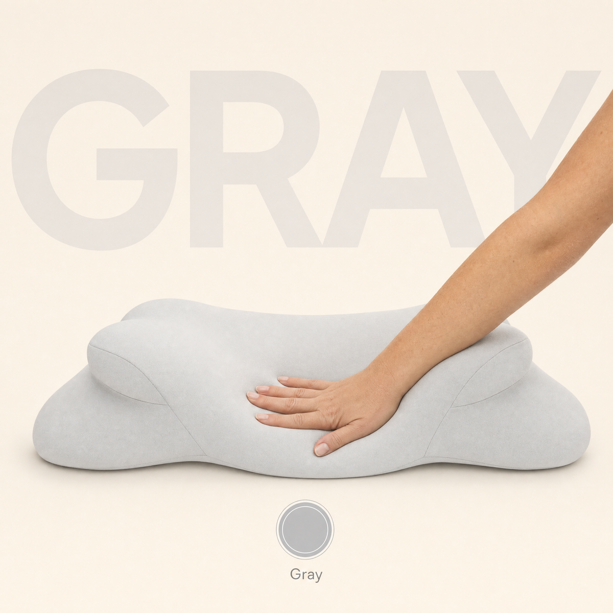 Orbit pillow in Gray