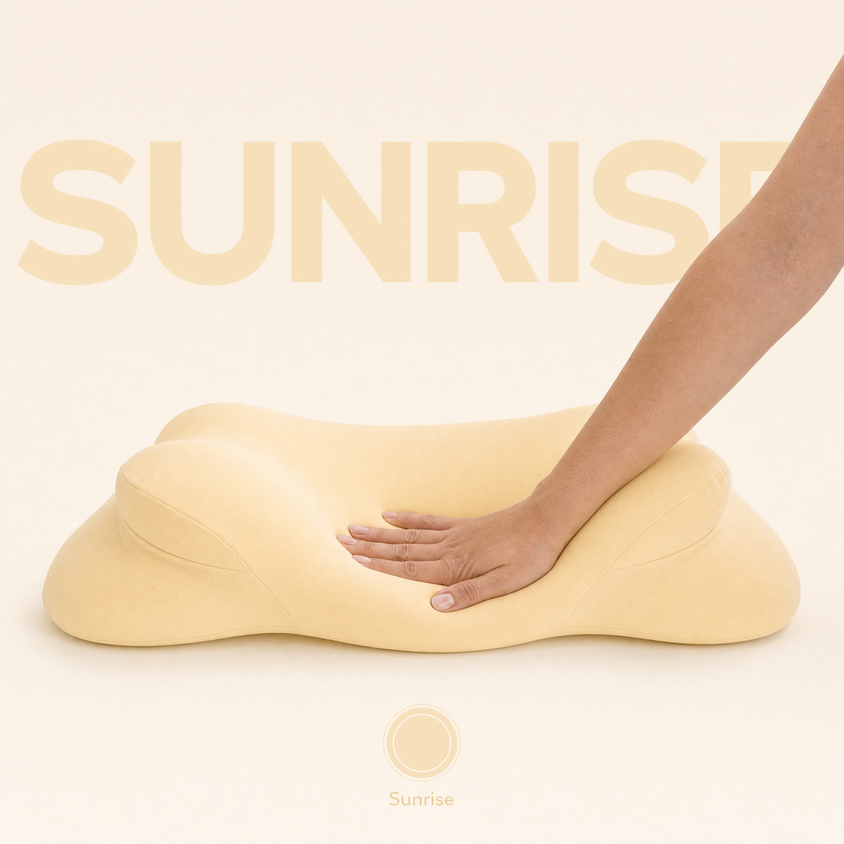 Orbit pillow in Sunrise