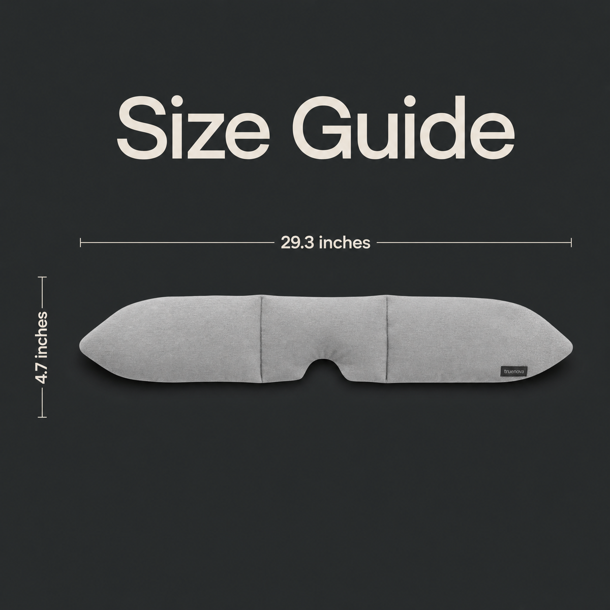 Guide des tailles Dusk, 29,3 x 4,7 pouces