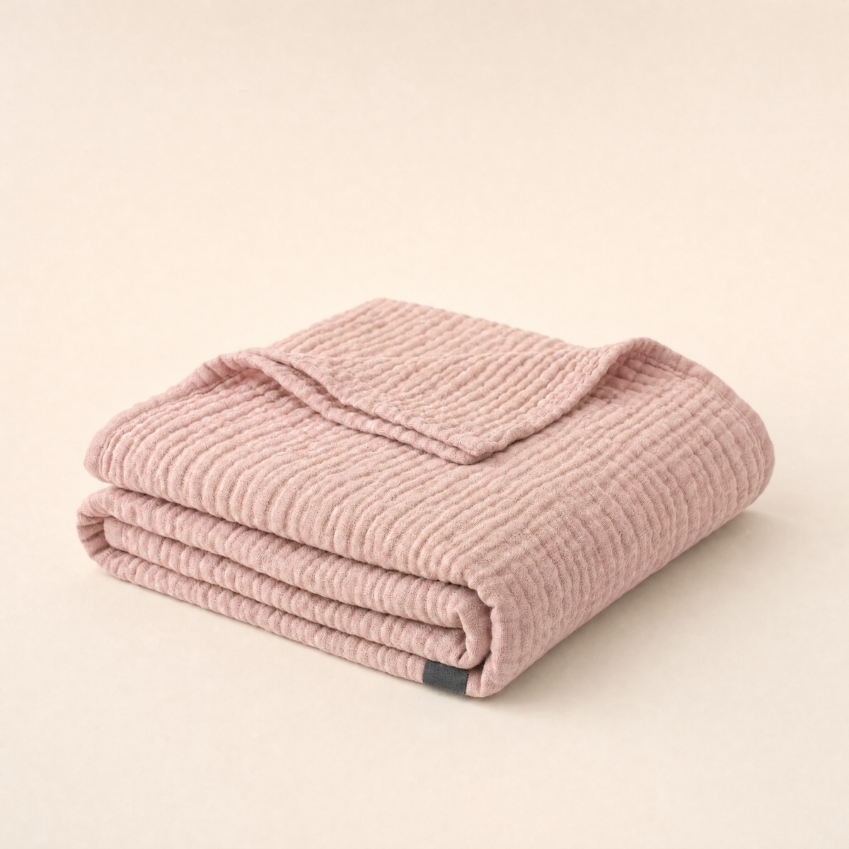 Couverture en mousseline Breeze rose