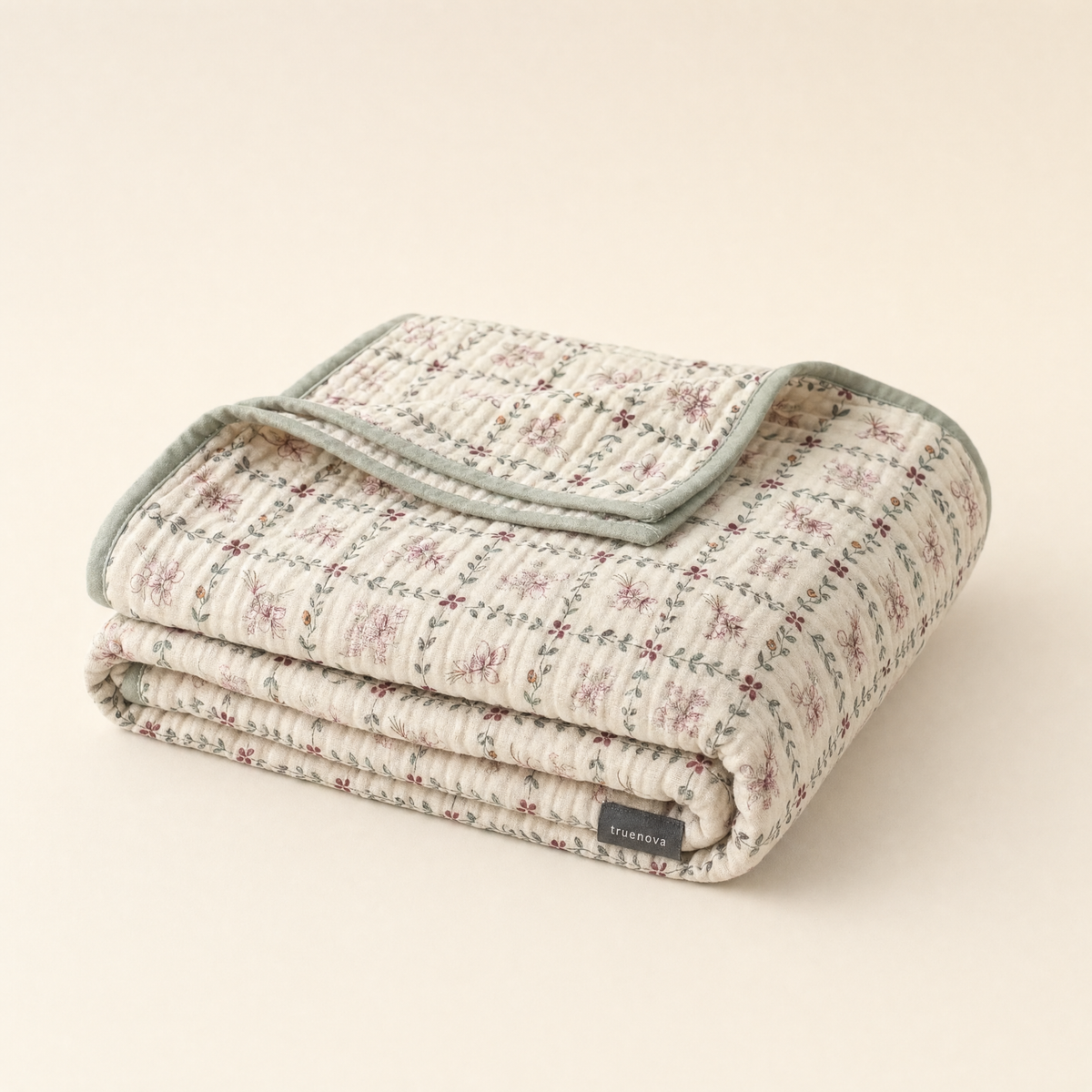 Couverture en mousseline Breeze imprimée Magnolia