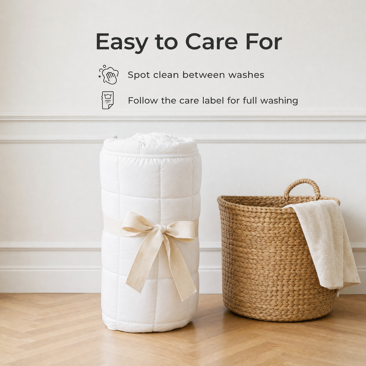 Nimbus topper is easy to care for