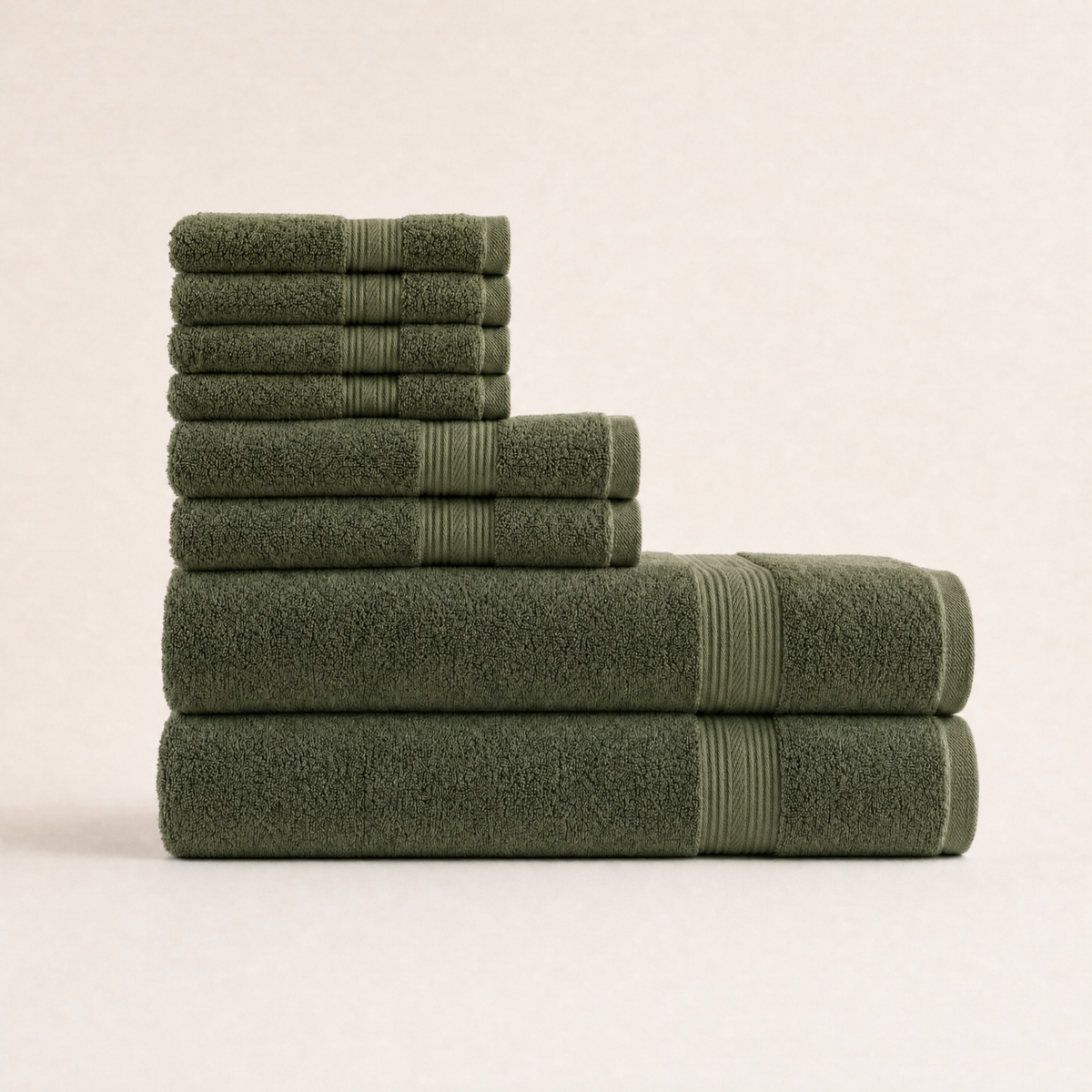 Solace towel set in Olive Green