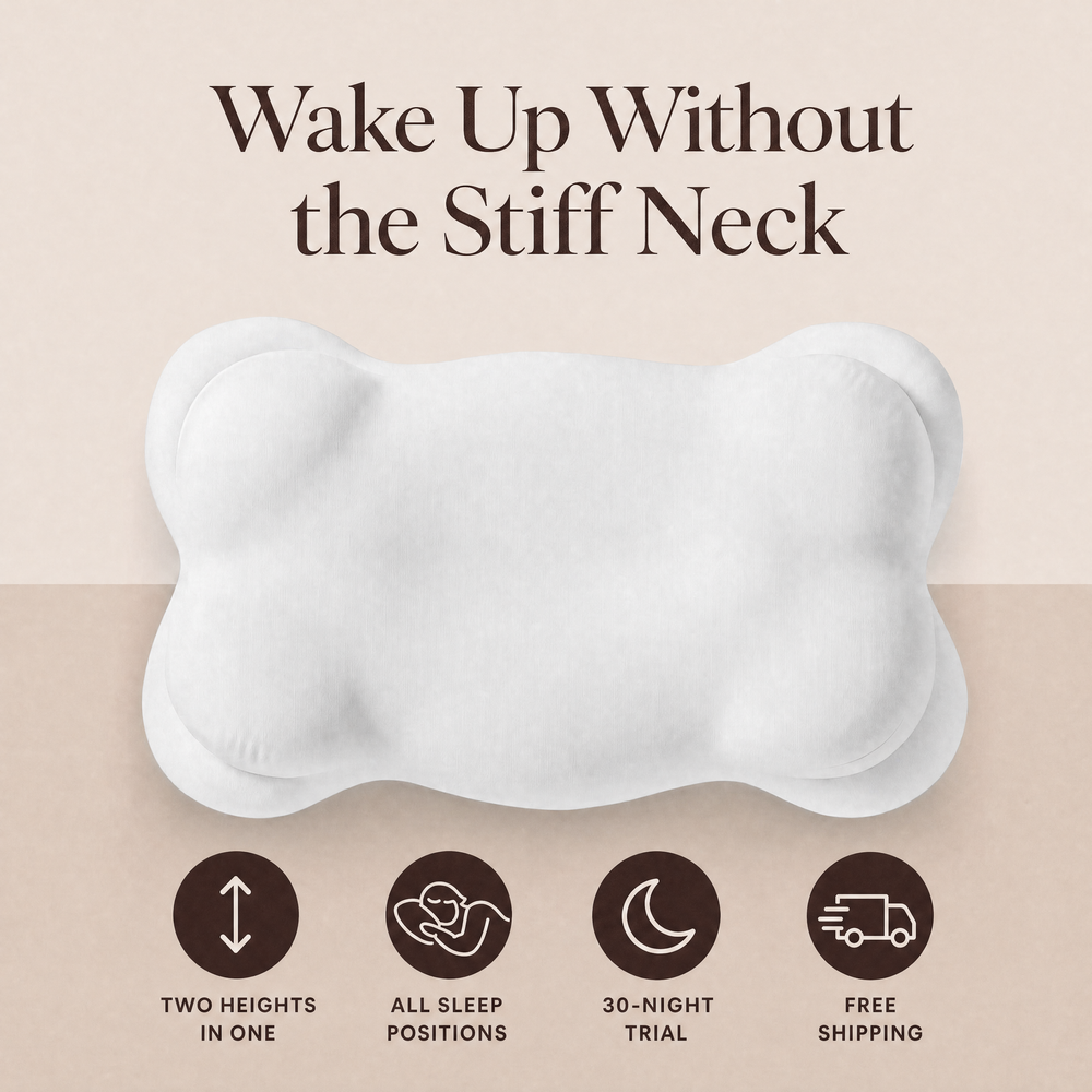 Orbit contour pillow: wake up without the stiff neck