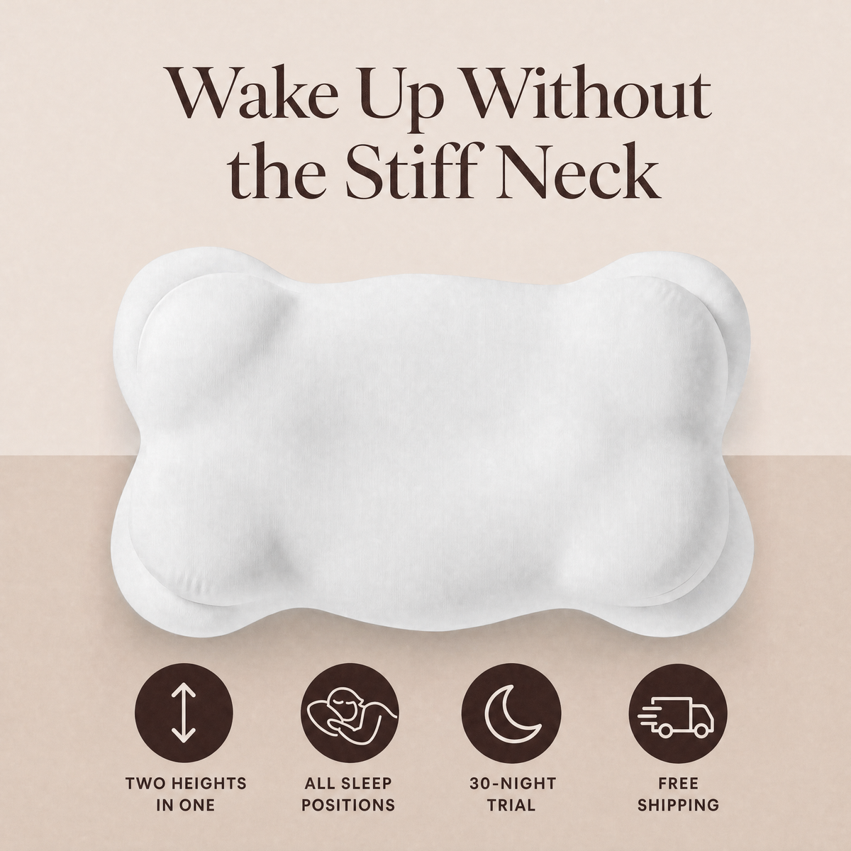 Orbit contour pillow: wake up without the stiff neck
