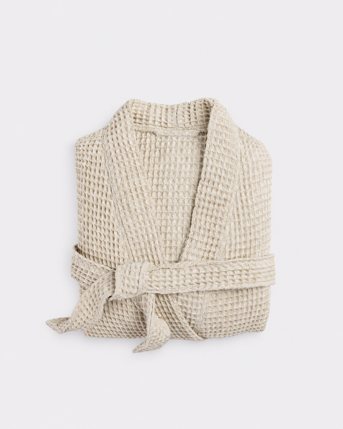 Truenova Waffle Robe in Tan