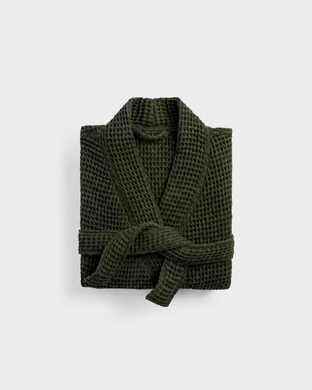 Truenova Waffle Robe in Evergreen